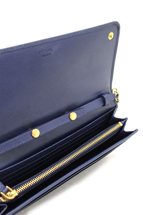 authentic replica prada blue saffiano leather wallet